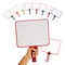 Kleenslate Blank/Lined 2-Sided Rectangular Dry Erase Paddles w/Markers, PK10 5125 - alternate 4